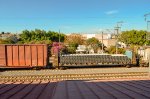 FXE Bulkhead Flat car with Concrete rail ties